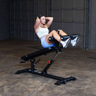 Body Solid SAB500B Pro ClubLine Ab Bench in Black