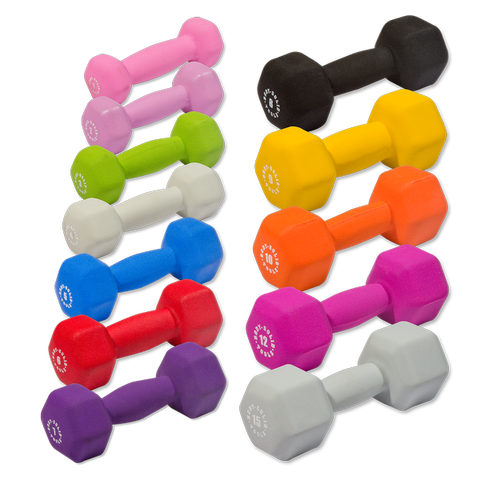 Body Solid BSTNDS164 Neoprene Dumbbell Set 1-15lb