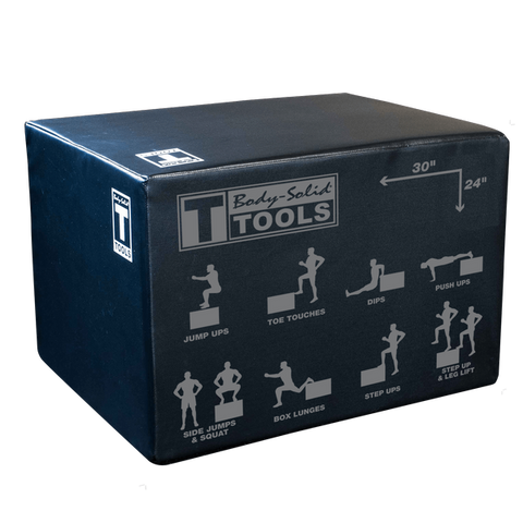 Bodys Solid Tools BSTSPBOX Three Way Soft Plyo Box