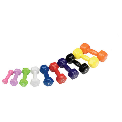 Body Solid Tools BSTVDS110 Vinyl Dumbbells Set (1-10 Lb)