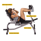 Body Solid GAB100 Horizontal Ab Crunch Machine