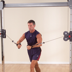 Body Solid Cable Crossover w/Flat Incline Decline Bench & Medicine Ball Package