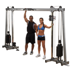 Body Solid Cable Crossover w/Flat Incline Decline Bench & Medicine Ball Package