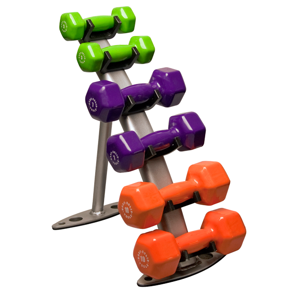 Body Solid GDR10 Vinyl Dumbbell Rack