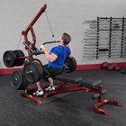 Body-Solid Corner Leverage Gym w/Bench, Preacher Curl Station, Leg Extension and Plate Set Package