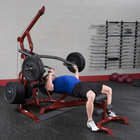 Body-Solid Corner Leverage Gym w/Bench, Preacher Curl Station, Leg Extension and Plate Set Package