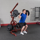 Body-Solid Corner Leverage Gym w/Bench, Preacher Curl Station, Leg Extension and Plate Set Package