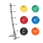 Body Solid Cable Crossover w/Flat Incline Decline Bench & Medicine Ball Package