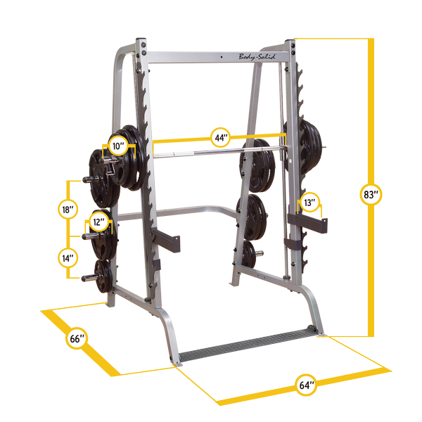 Body Solid GS348Q Series 7 Smith Machine – eGymWarehouse