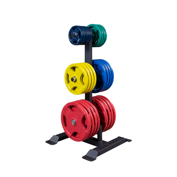 Body Solid GWT56 Olympic Plate Tree and Bar Holder