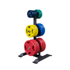 Body Solid GWT56 Olympic Plate Tree and Bar Holder