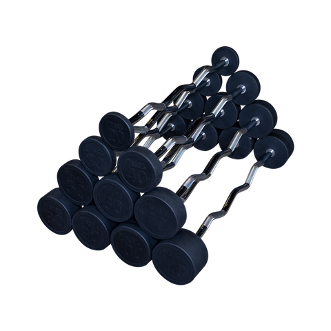 Body Solid Tools SBZ Fixed-Weight EZ Curl Barbells