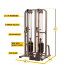 Body Solid SDC2000G1 ProClub Line Dual Cable Column