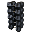Body Solid SDRS900 Rubber Coated Hex Dumbbell Set 80 to 100 Lb