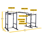 Body Solid SPR1000DB ProClub Line Power Rack Double SPR1000 w. Monkey Bar