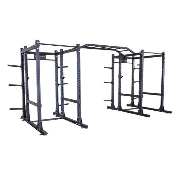 Body Solid SPR1000DBBack ProClub Line Power Rack Double Rack/Extension w Monkey Bar