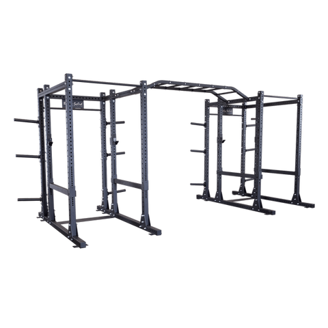 Body Solid SPR1000DBBack ProClub Line Power Rack Double Rack/Extension w Monkey Bar