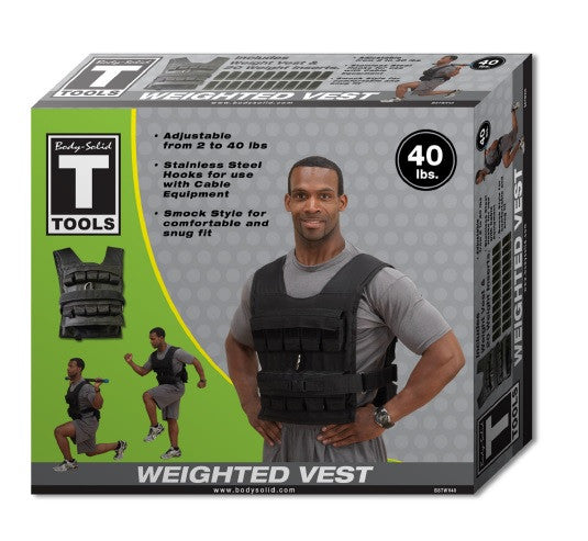Bodysolid 40 lb Weighted Vest - Fitness Experience