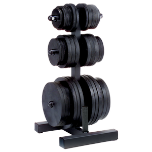 Body Solid WT46 Olympic Plate Tree & Bar Holder