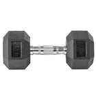 LifeLine 25LB Hex Rubber Dumbbell