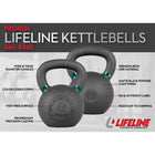 LifeLine Kettlebell 28kg (62lb)