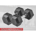 LifeLine 15LB Hex Rubber Dumbbell