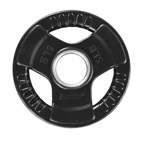 LifeLine 5LB Pro Rubber Olympic Grip Plate