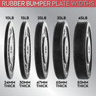 LifeLine 205lb Rubber Bumper Plate Set
