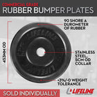 LifeLine 205lb Rubber Bumper Plate Set