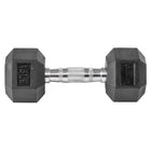LifeLine 15LB Hex Rubber Dumbbell