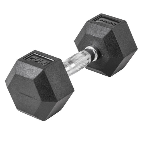 LifeLine 20LB Hex Rubber Dumbbell