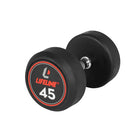 LifeLine 45LB Pro Round Rubber Dumbell