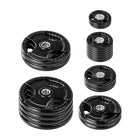 LifeLine Rubber Coated Grip Olympic Plate Weight Set