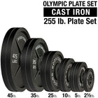 Body Solid OPB Cast Iron 2" Olympic Plates 255lbs
