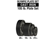 Body Solid OPB Cast Iron 2" Olympic Plates 105lbs