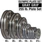 Body Solid OPT Gray Grip Cast Iron 2" Olympic Plates 255lbs