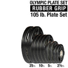 Body Solid ORT Rubber Grip 2" Olympic Plates 105lb