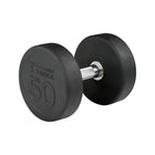 50 lb. Round Rubber Dumbbell