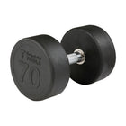 70 lb. Round Rubber Dumbbell