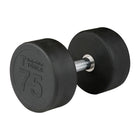 75 lb. Round Rubber Dumbbell