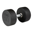80 lb. Round Rubber Dumbbell