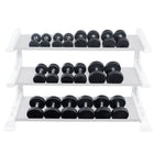 5-50 lb. Round Rubber Dumbbell Set of 20