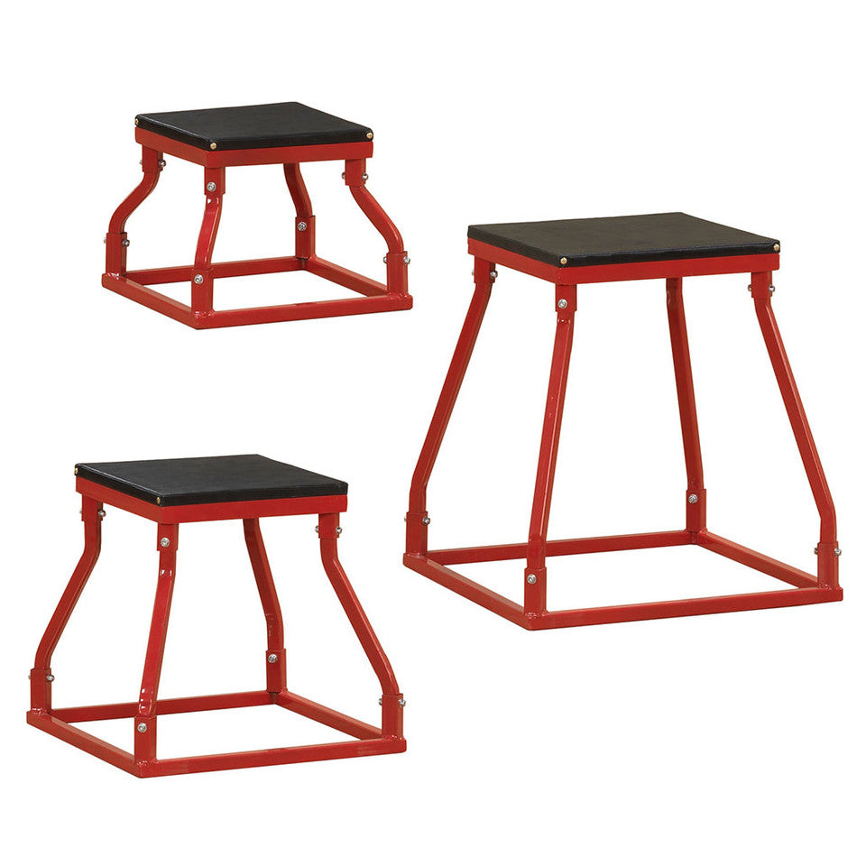 Body Solid BSTPB Steel Frame Plyo Boxes Set of 3