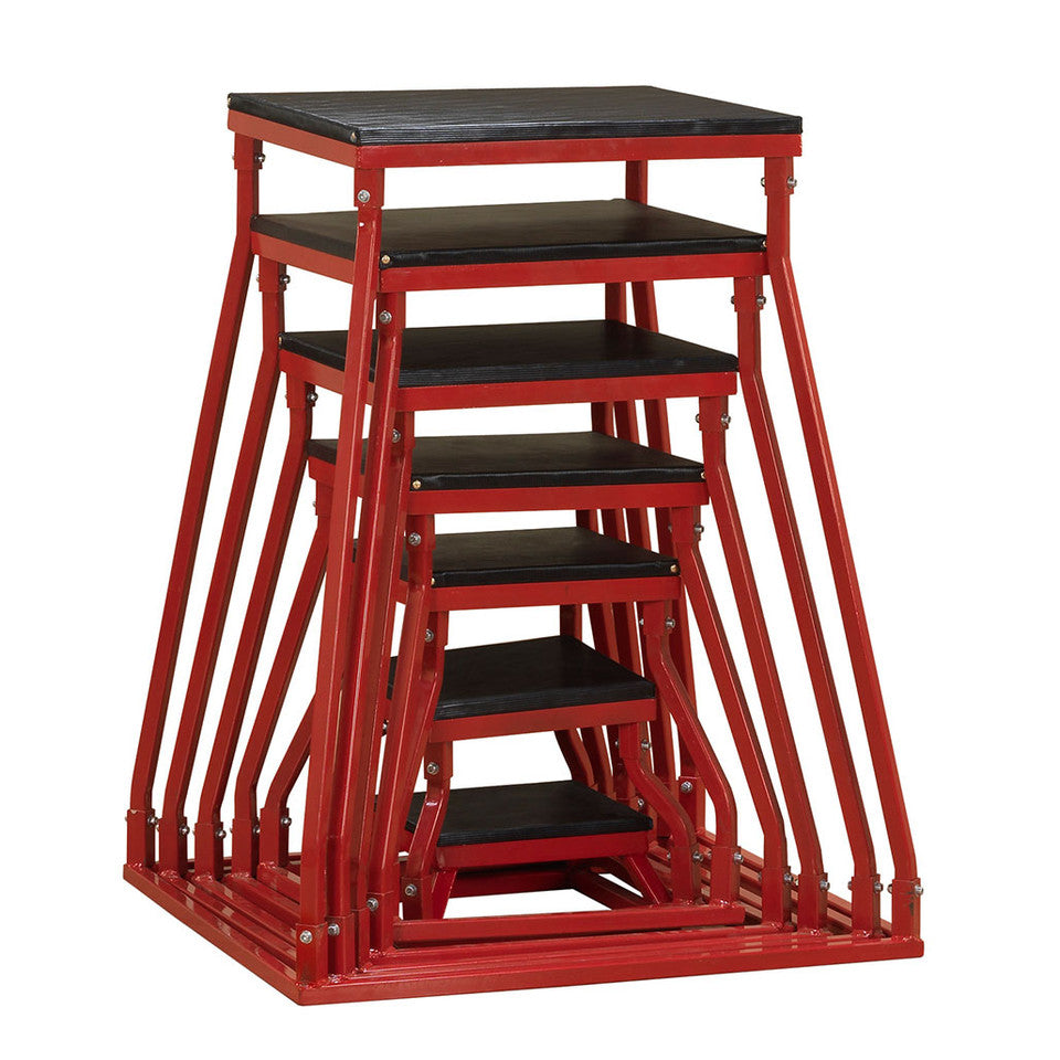 Body Solid BSTPB Steel Frame Set 6-42 Plyo Boxes - Set of 7