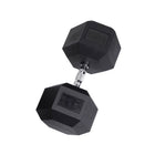 115 lb. Rubber Hex Dumbbell
