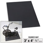  Body Solid RFM3-4BLK3 4' x 3' Rubber Mat