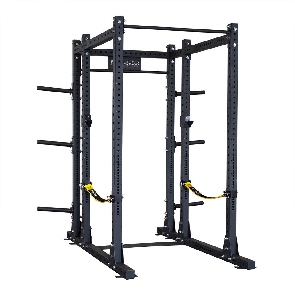 Body Solid Pro ClubLine SPR1000SSBACK Power Rack with Rear Extension and Safety Straps