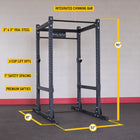 Body Solid Pro ClubLine SPR1000SSBACK Power Rack with Rear Extension and Safety Straps