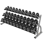 Life Fitness Axiom Series 3-Tier Long Saddle Dumbbell Rack (5-75)