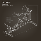 Body Solid GCLP100 Compact Leg Press